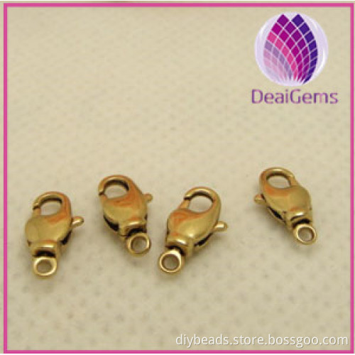 Wholesale DIY Jewelry Findings Rotatable Brass Lobster Claw Clasp